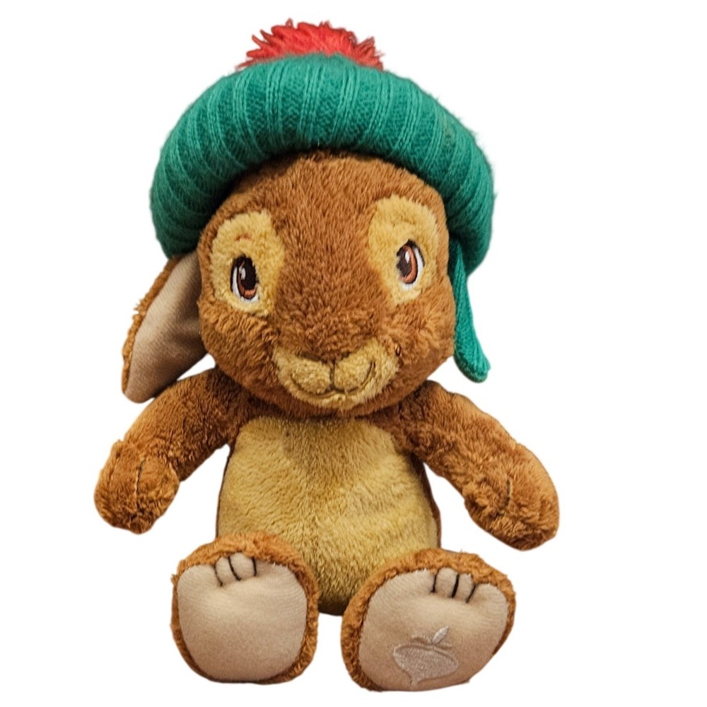 Peter Rabbit Benjamin Bunny Plush Stuffed Animal Green Knit Hat Cartwheel Kids